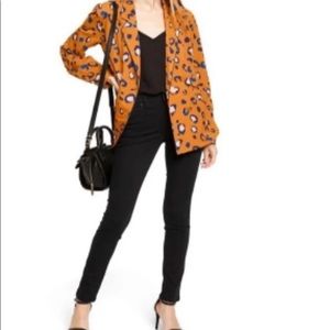NWT women’s leopard print blouse